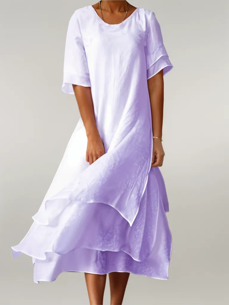 Isilde – Élégante robe longue en coton