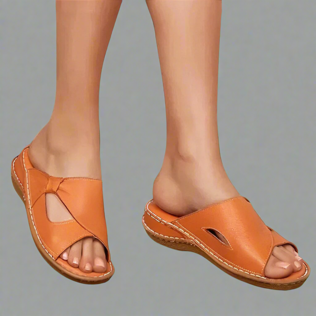 Eulalie - Sandales orthopédiques en cuir haut de gamme