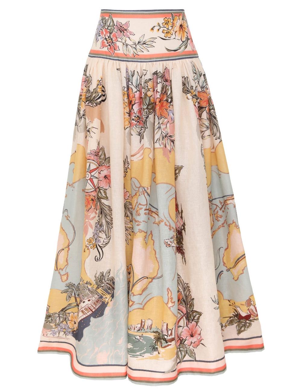 Ondina – Jupe trapèze vintage à taille ample
