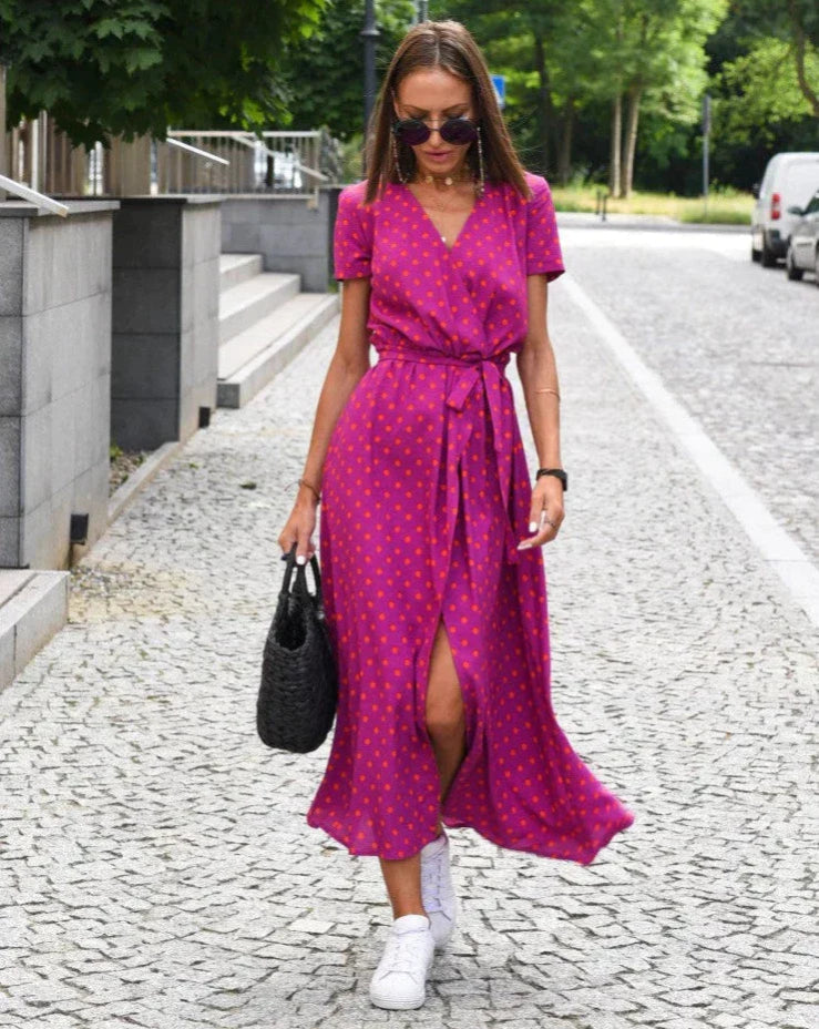 Frédérique – Robe d'été fluide à motifs floraux