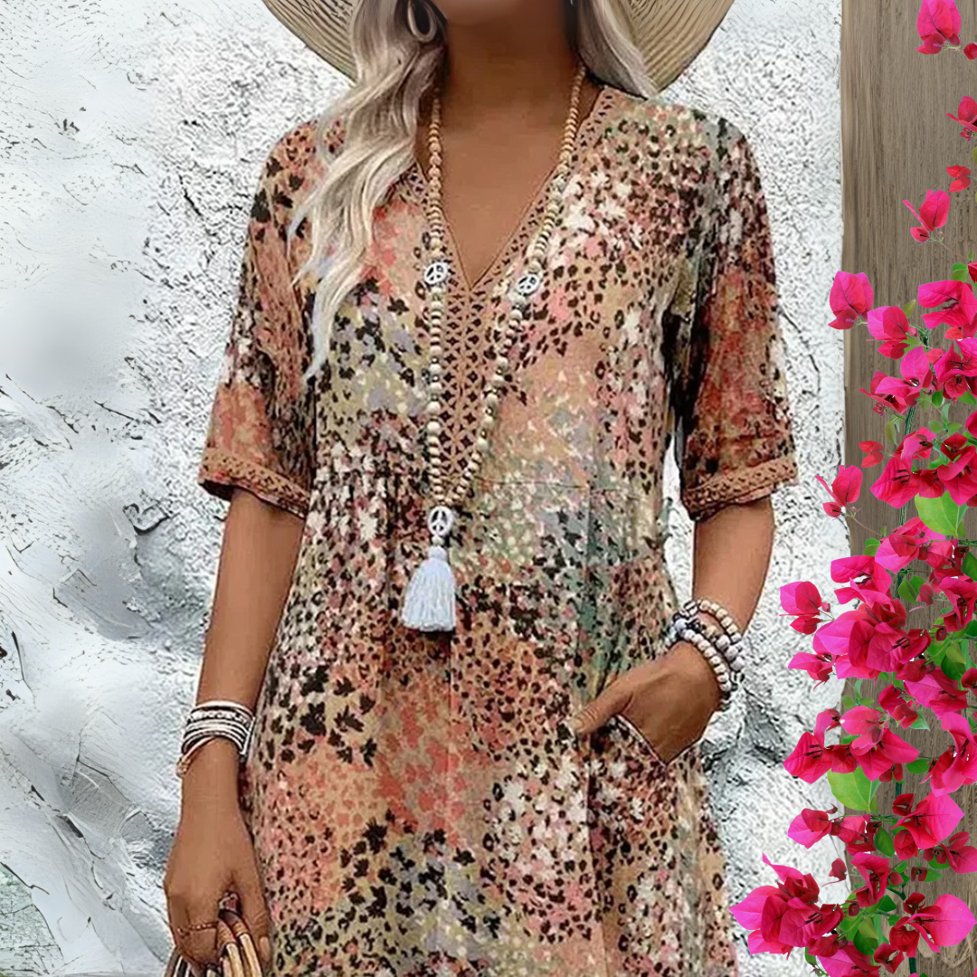 Jacinthe – Élégante Robe Printanière Rayonnante