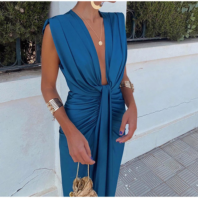 Mahaut – Élégante robe de soirée avec décolleté