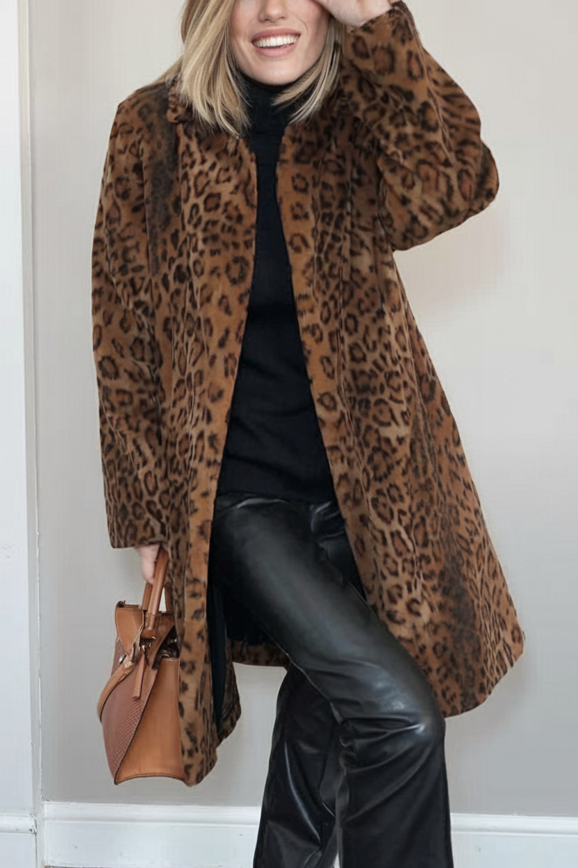 Harmonie - Manteau Léopard Imprimé