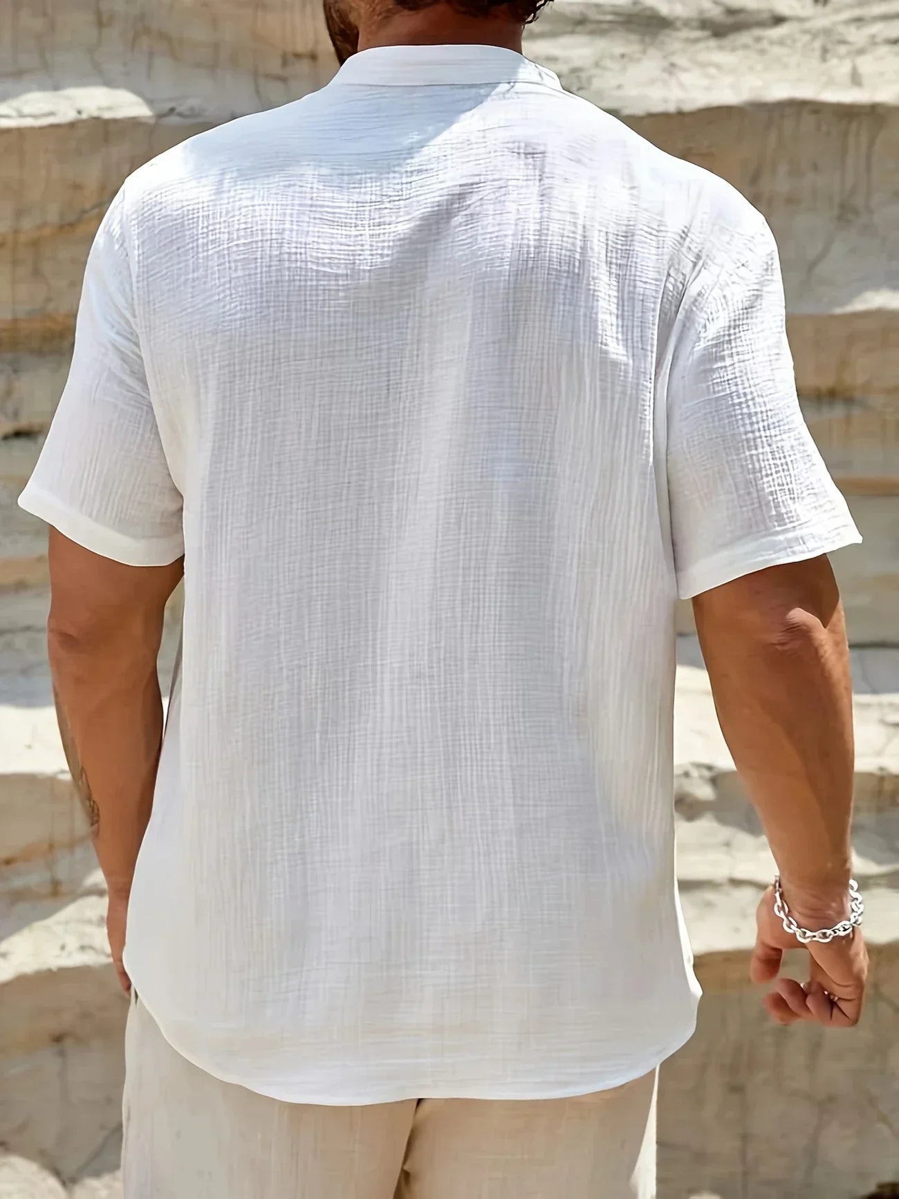 Vitoria™ | Élégante chemise d'été à col haut