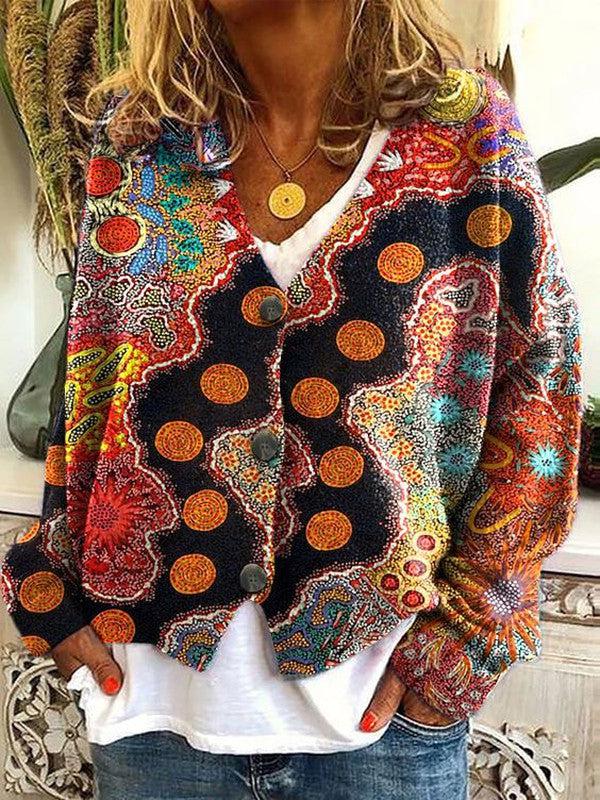 Capucine - Colorful Bohemian Knit Sweater