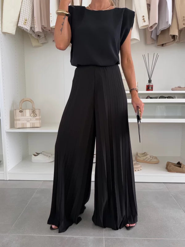 Fleurine - Élégant Ensemble Haut et Pantalon
