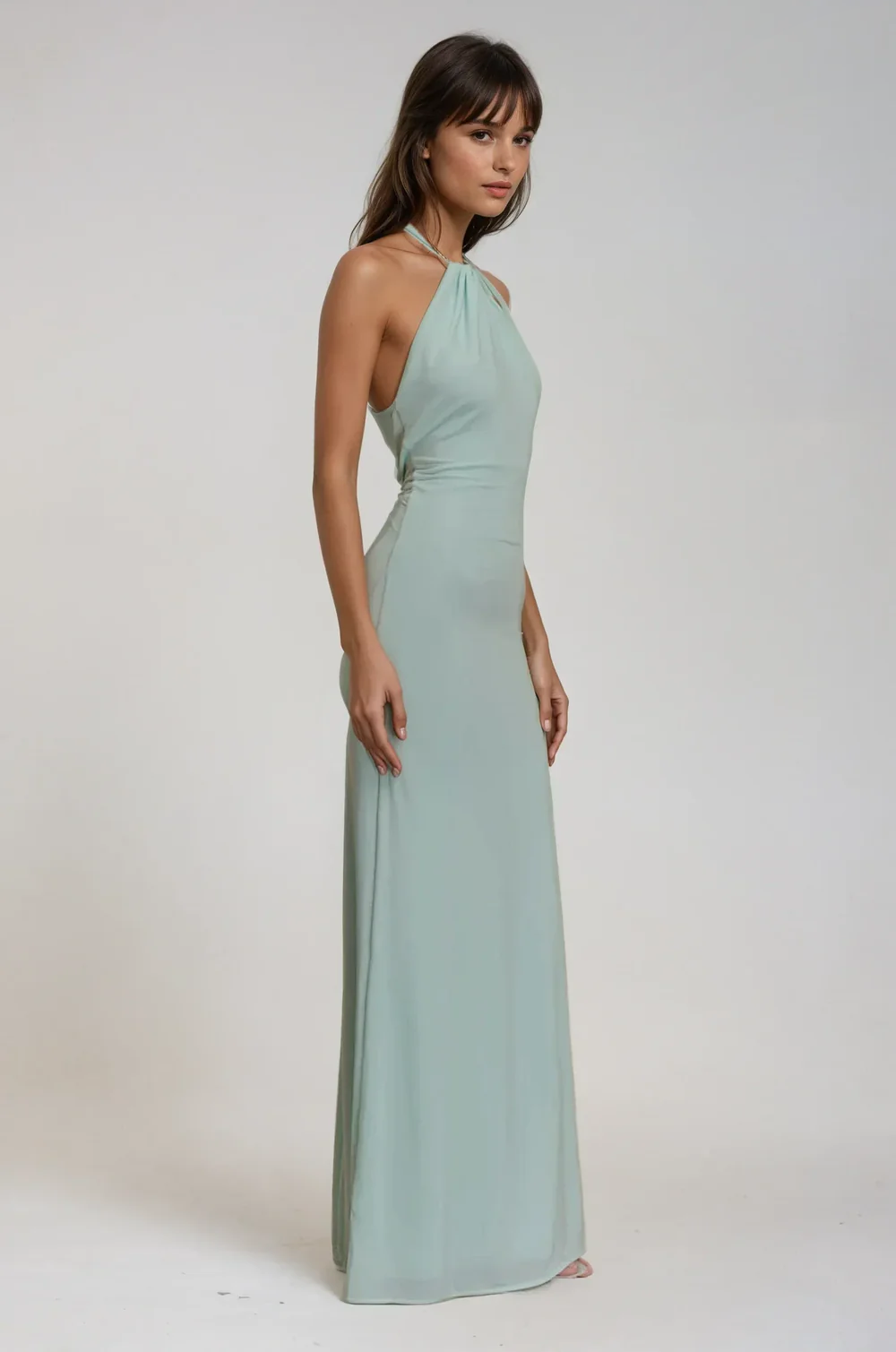 Élaria – Robe Maxi Fluide à Dos Nu