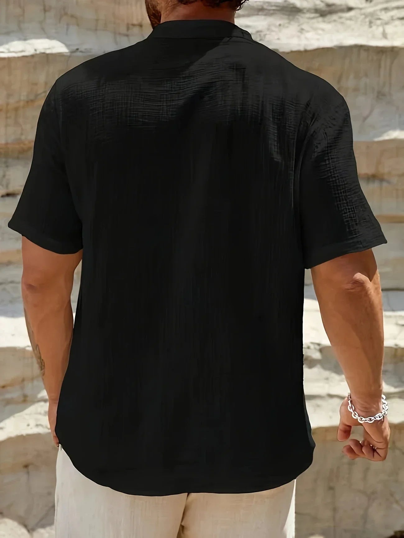 Vitoria™ | Élégante chemise d'été à col haut