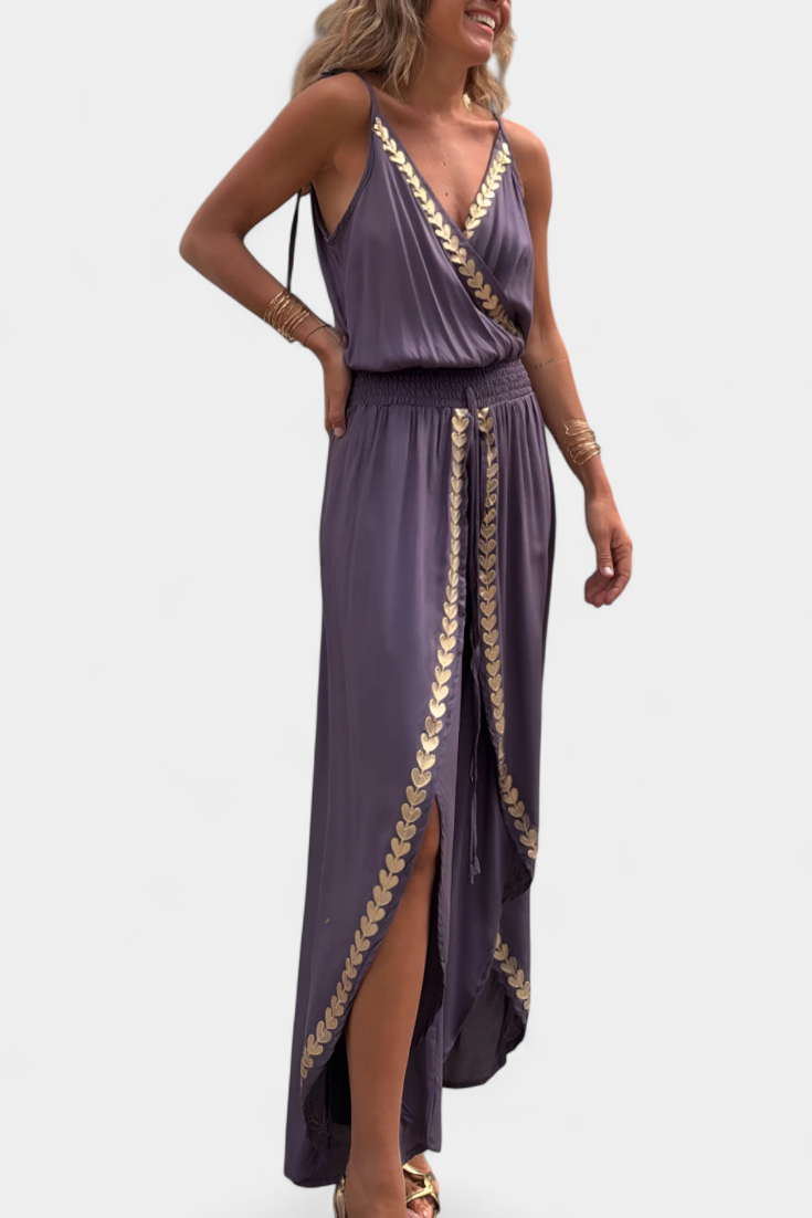 Ambreline – Monokini avec accents dorés