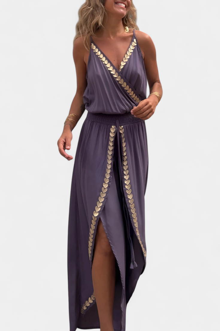 Ambreline – Monokini avec accents dorés