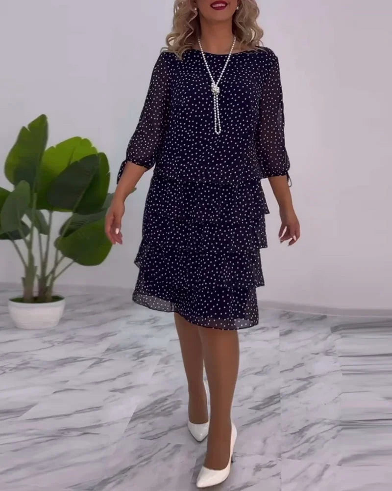Camilia - Élégante robe à pois