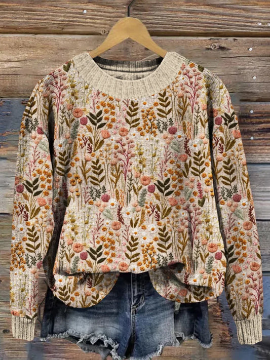 Estelle - Sweat à motifs floraux ultra confortable