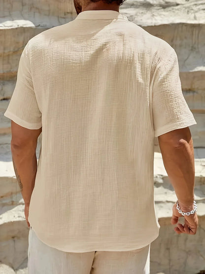 Vitoria™ | Élégante chemise d'été à col haut
