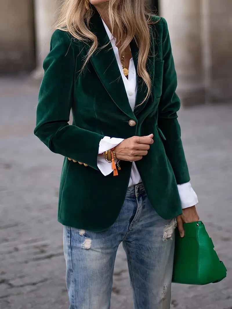 Nessa - Blazer Chic en Velours