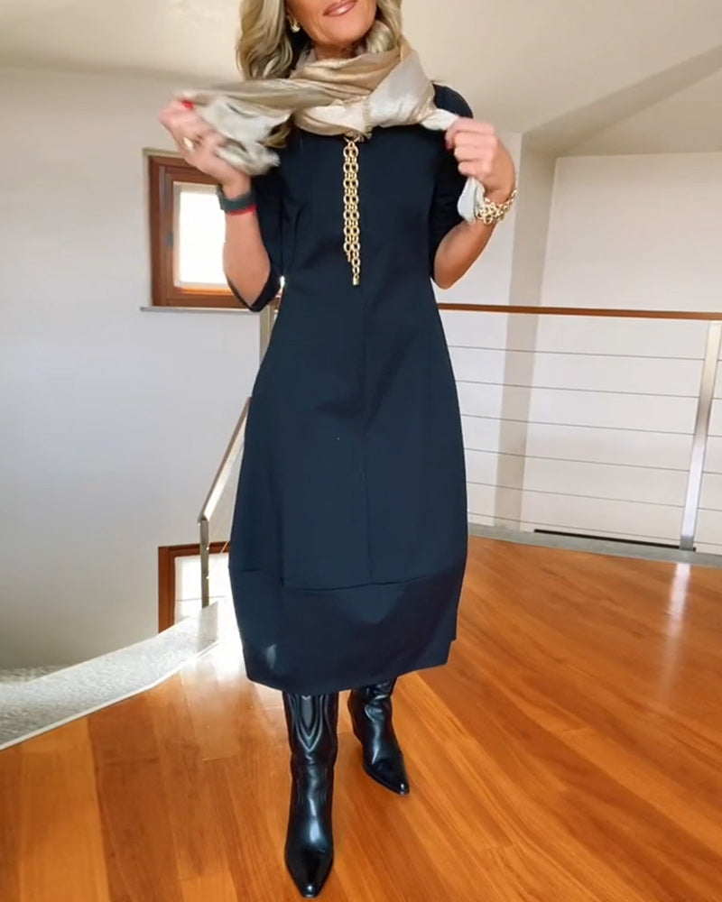 Denise - Élégante robe d'automne avec poches