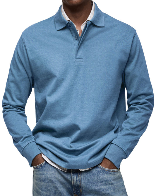 Vitoria™ - Chemise Poloshirt Décontractée à Manches Longues