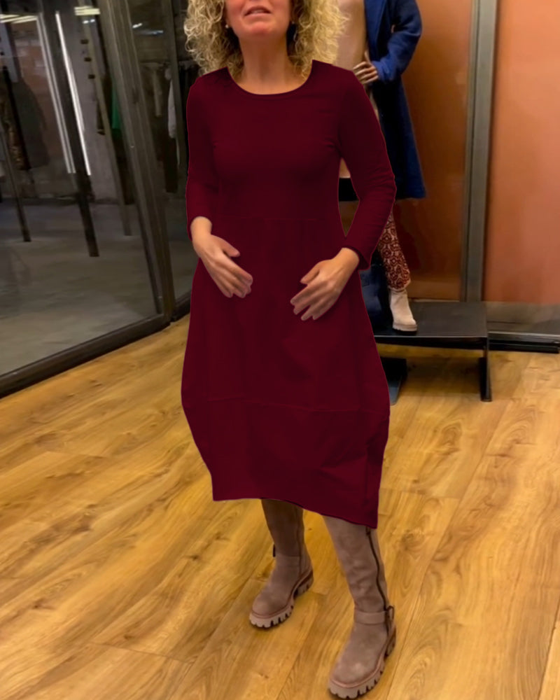 Andrée - Élégante robe midi avec poches