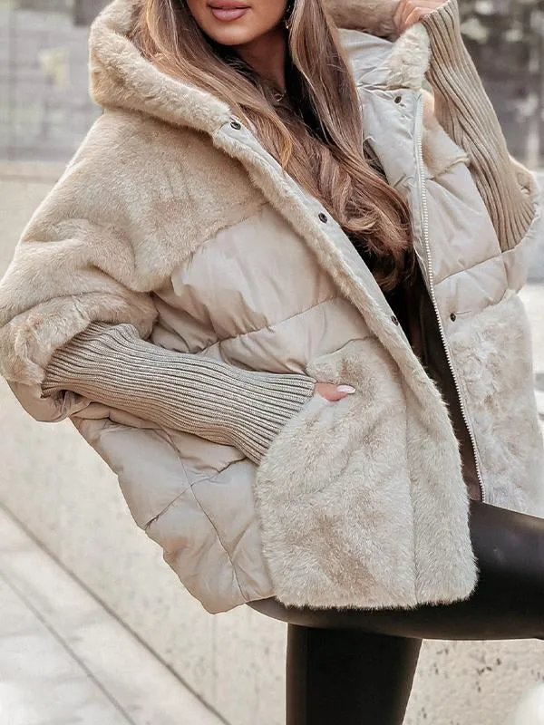 Evelyne - Veste d'hiver colorée avec capuche