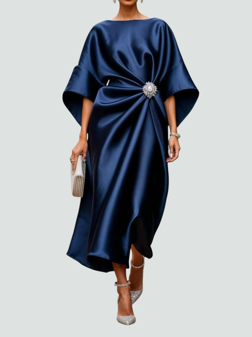Albertine – Élégante robe longue en satin