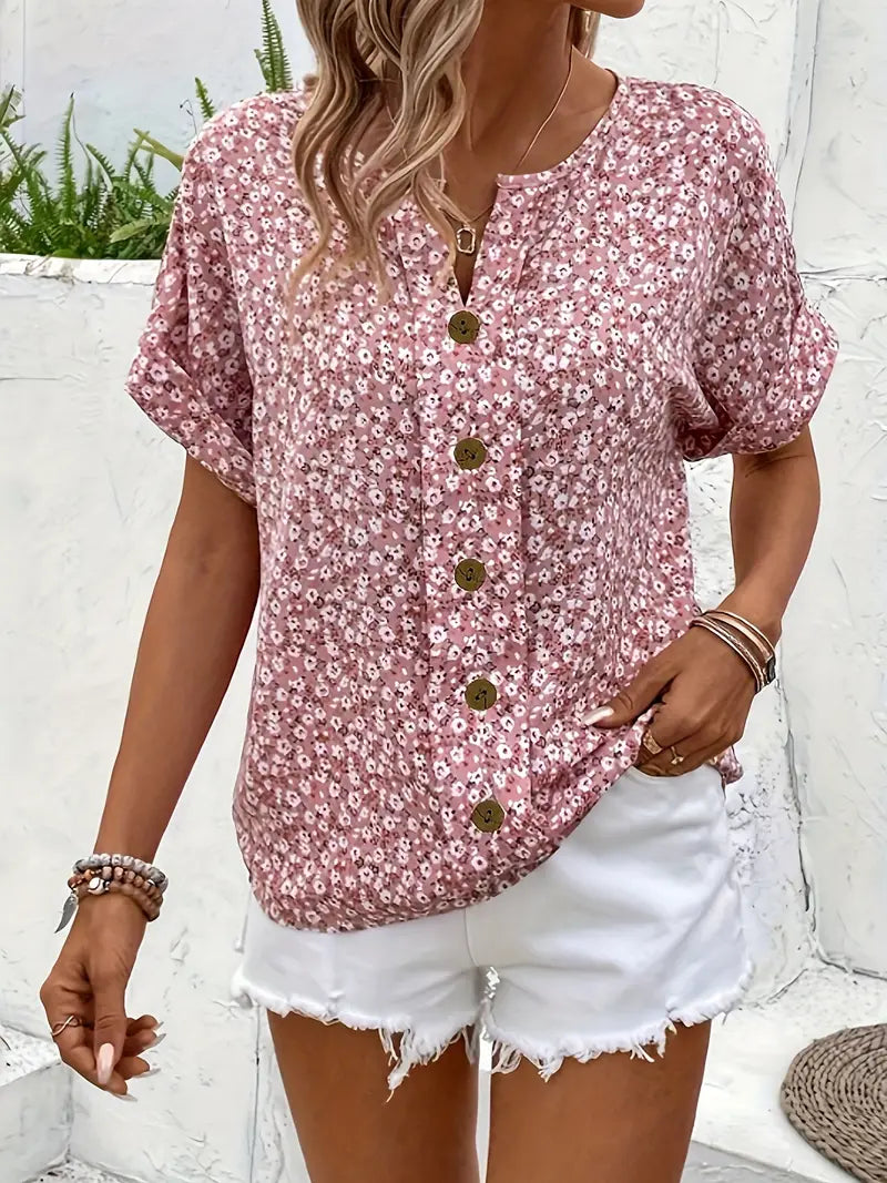 Janelle – Élégante blouse légère à motifs floraux