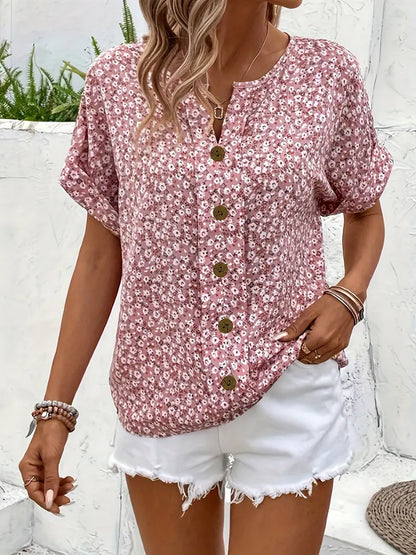 Janelle – Élégante blouse légère à motifs floraux
