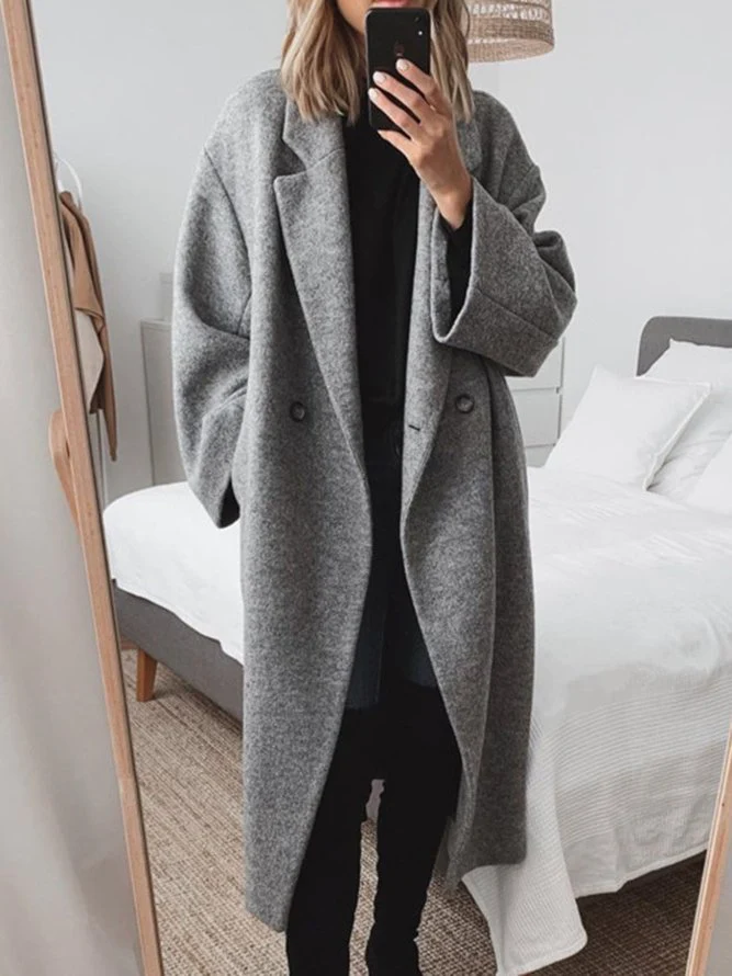 Julie - Élégant Manteau Long et Confortable