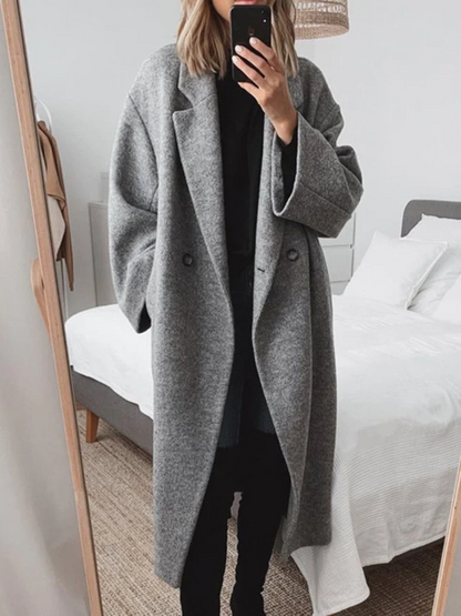 Julie - Élégant Manteau Long et Confortable
