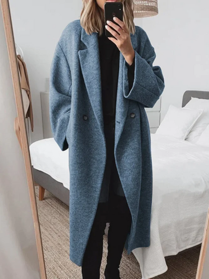 Julie - Élégant Manteau Long et Confortable
