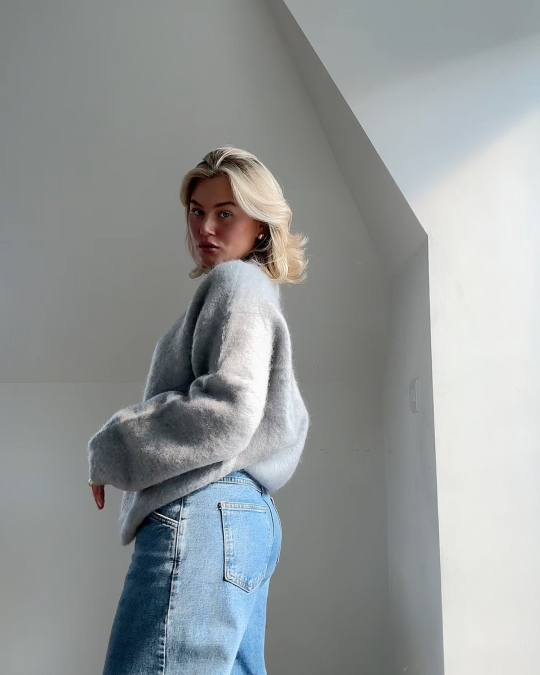 Anastasie - Pull en mélange de mohair à col rond