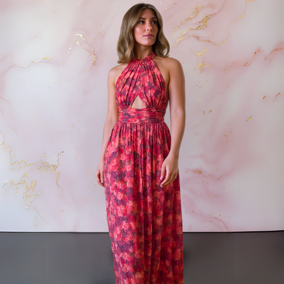 Wivine – Élégante Robe Longue à Fleurs