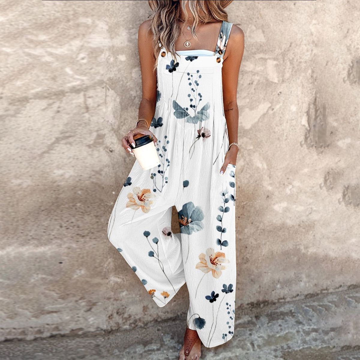 Lisona – Combinaison légère avec motif floral