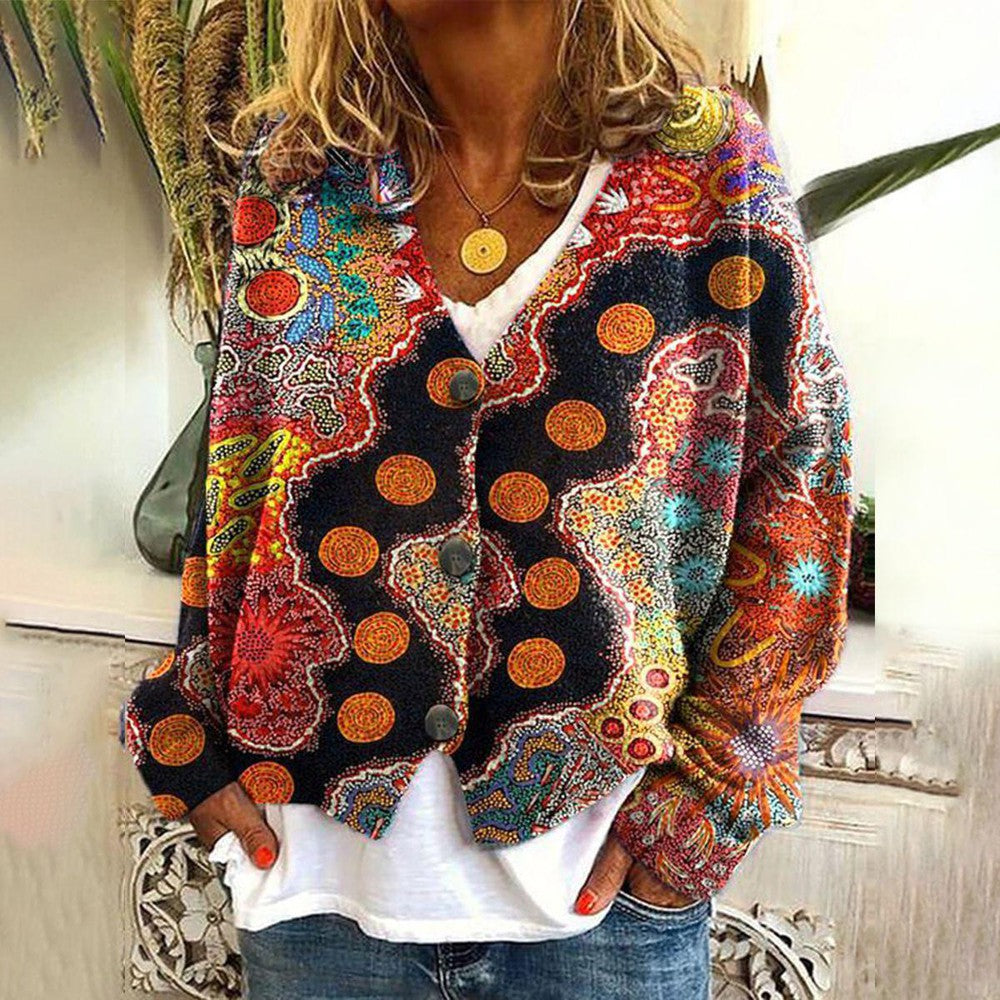 Capucine - Colorful Bohemian Knit Sweater