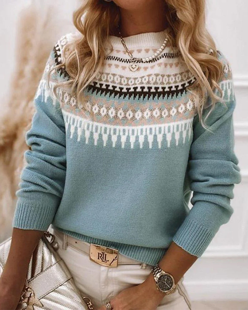 Pull Tricoté Élégant et Polyvalent - Philippine