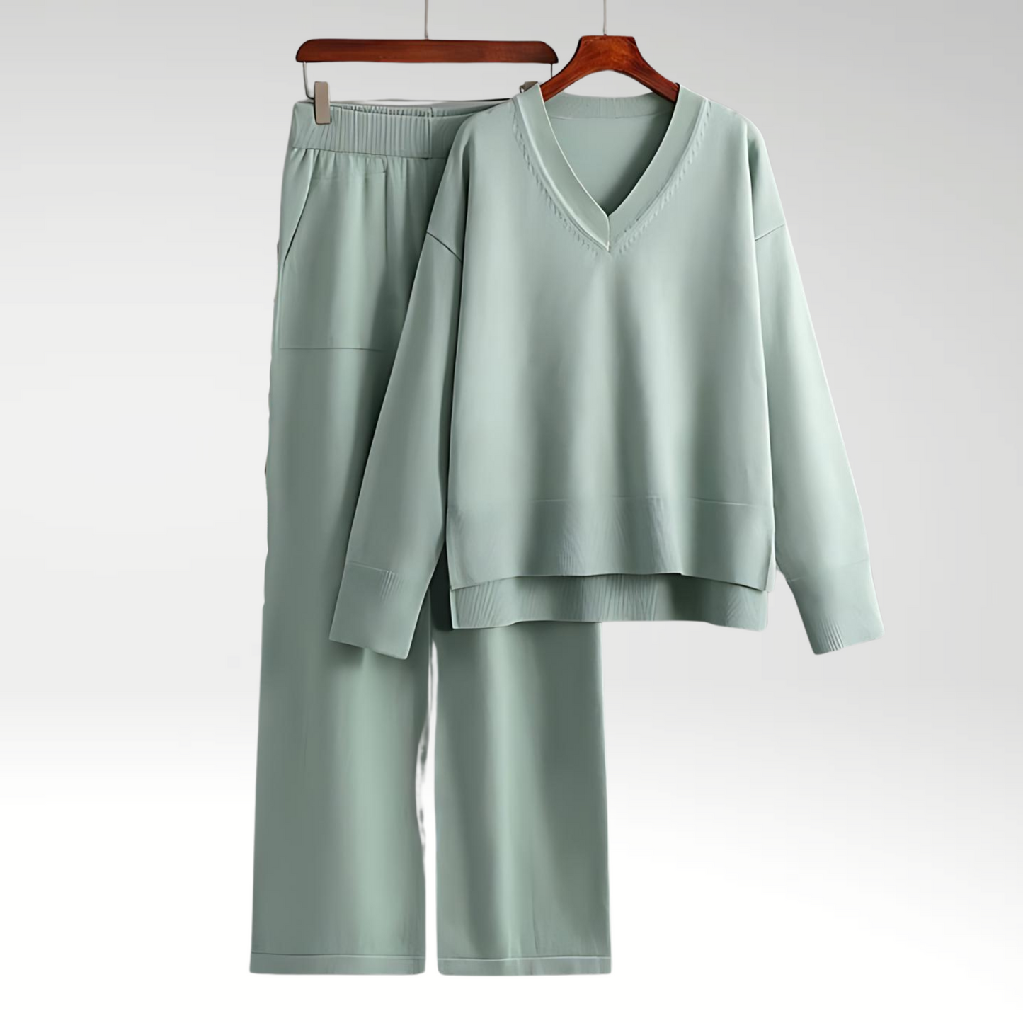 Vitoria™ | Ensemble Luxe à Deux Pièces avec Col en V