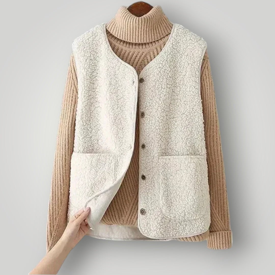 Rafaëlla – Gilet en laine élégant et polyvalent