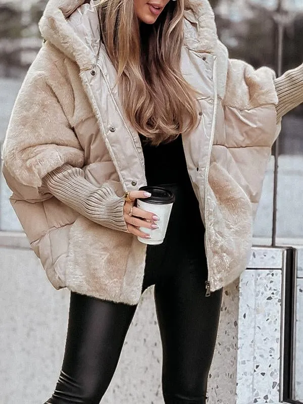 Evelyne - Veste d'hiver colorée avec capuche