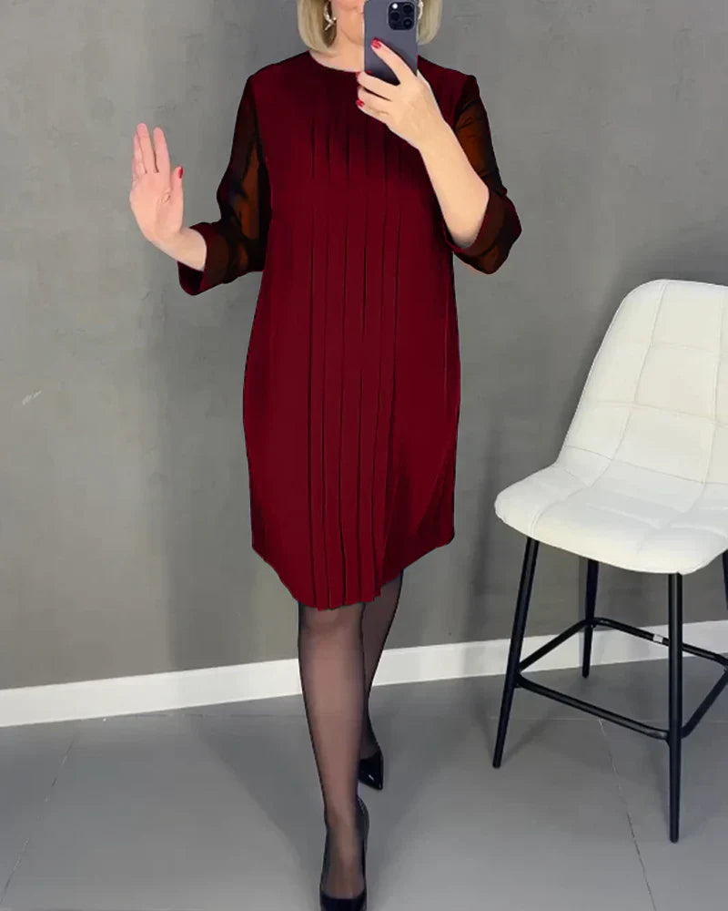 Séraphine – Élégante Robe Plissée Polyvalente