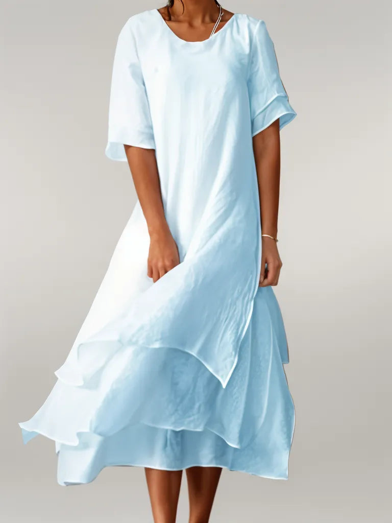 Isilde – Élégante robe longue en coton