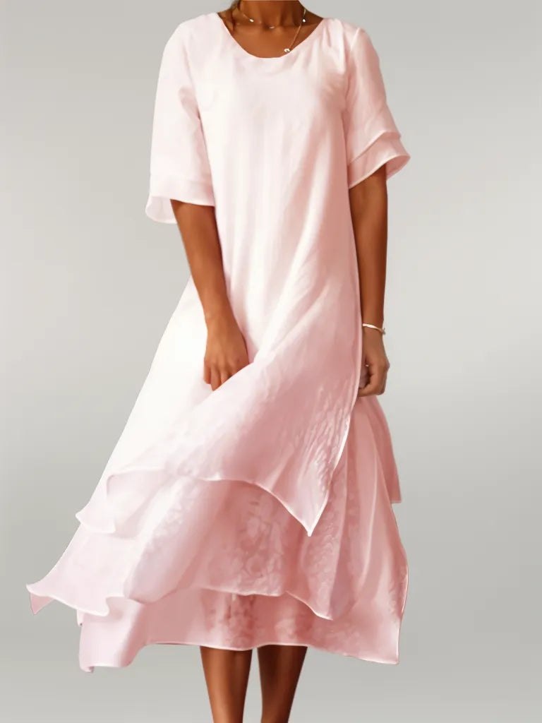Isilde – Élégante robe longue en coton