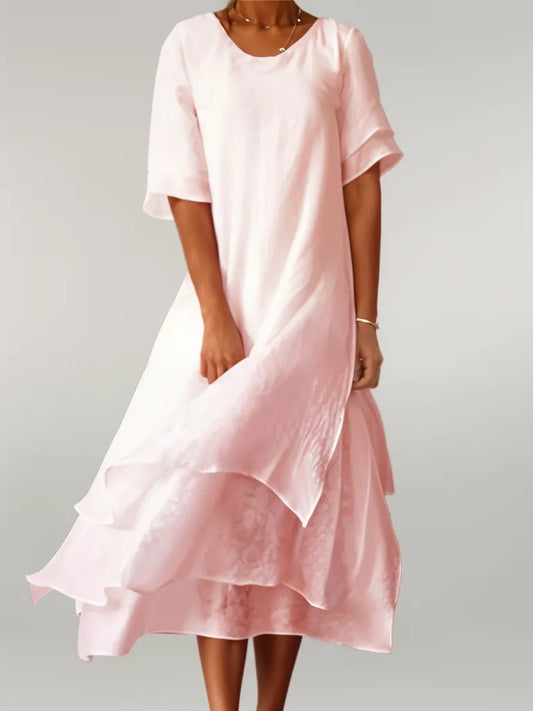 Isilde – Élégante robe longue en coton