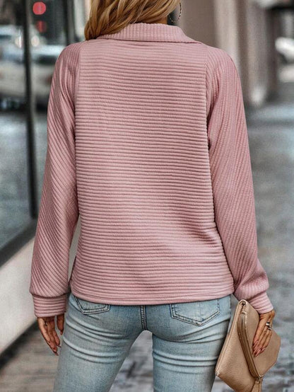 Bertille - Élégant pull col V avec zip