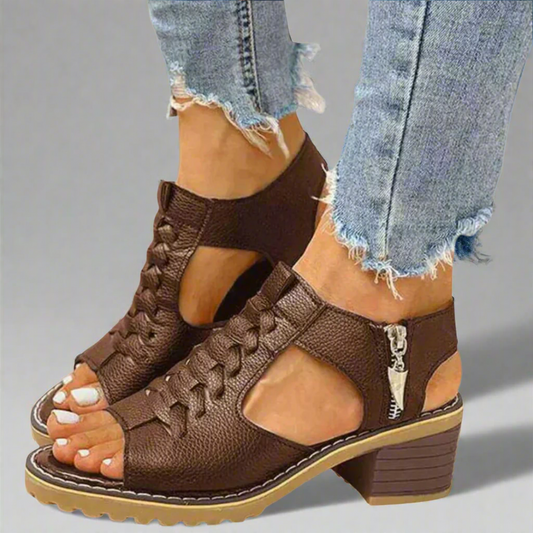 Hestia - Sandales Orthopédiques à Talon Haut Confort Premium