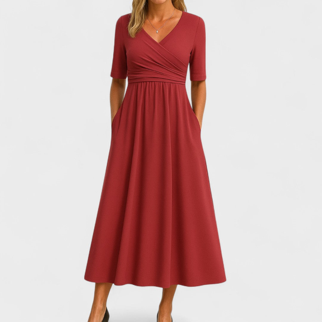 Alméria – Élégante et Confortable Robe Midi