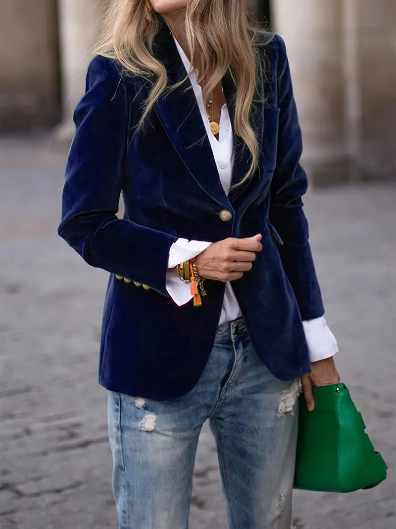 Nessa - Blazer Chic en Velours