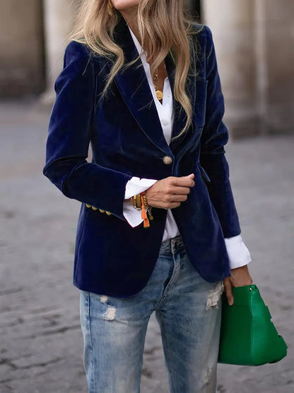 Nessa - Blazer Chic en Velours