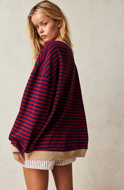 Véronique - Pull rayé chic et douillet