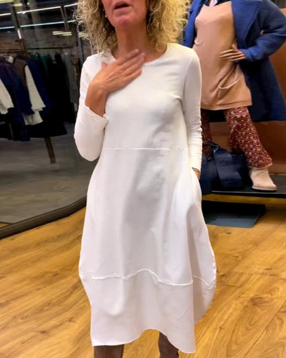 Andrée - Élégante robe midi avec poches