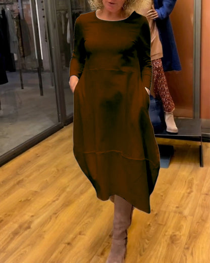 Andrée - Élégante robe midi avec poches
