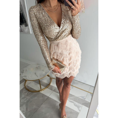 Ninette - Robe à Sequins et Franges