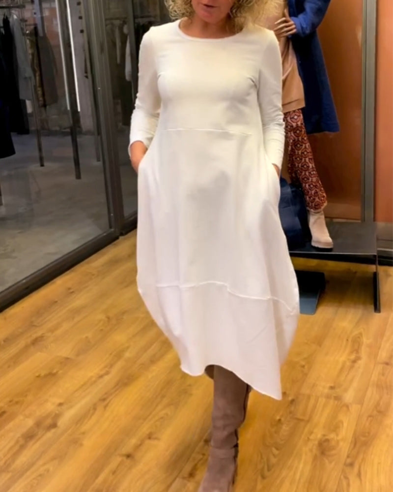 Andrée - Élégante robe midi avec poches